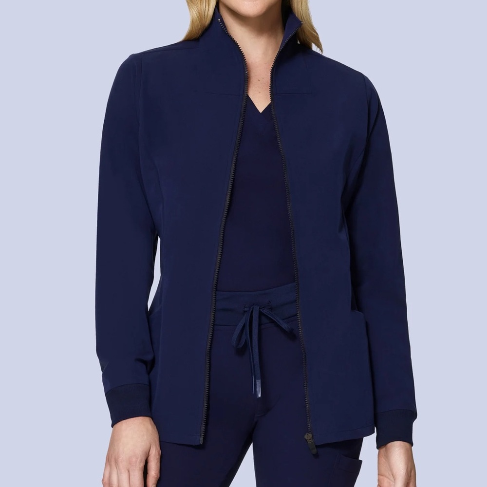 Mandala Navy Scrub Jacket